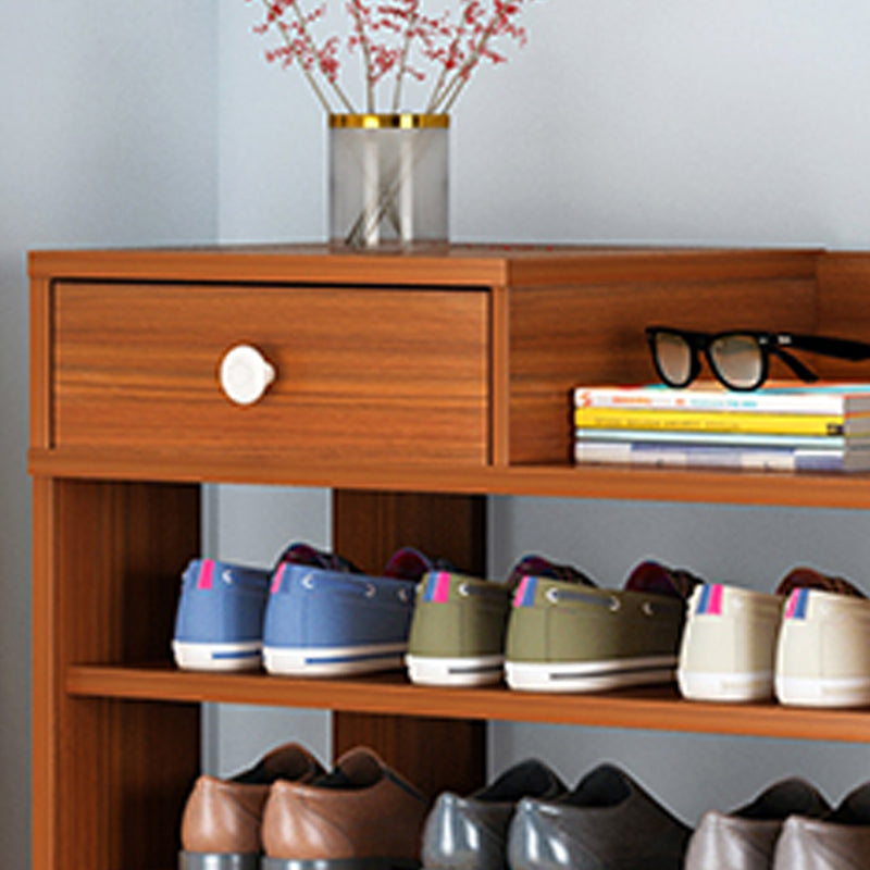 7-layer Wooden Shoe Rack Multi-layer Cabinet Dust-proof Shelf Rack
