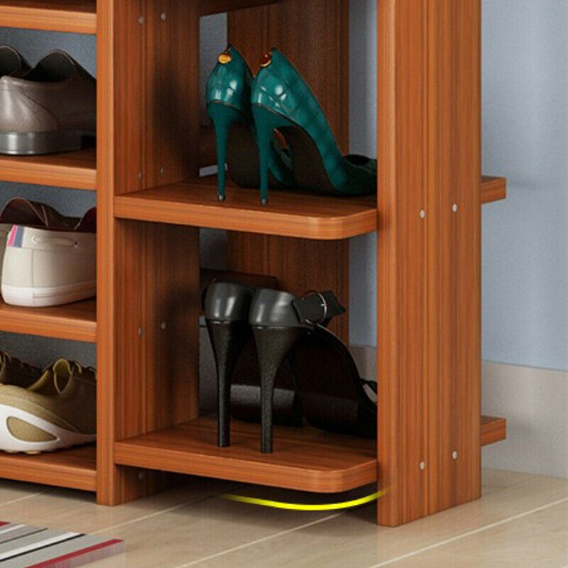 7-layer Wooden Shoe Rack Multi-layer Cabinet Dust-proof Shelf Rack