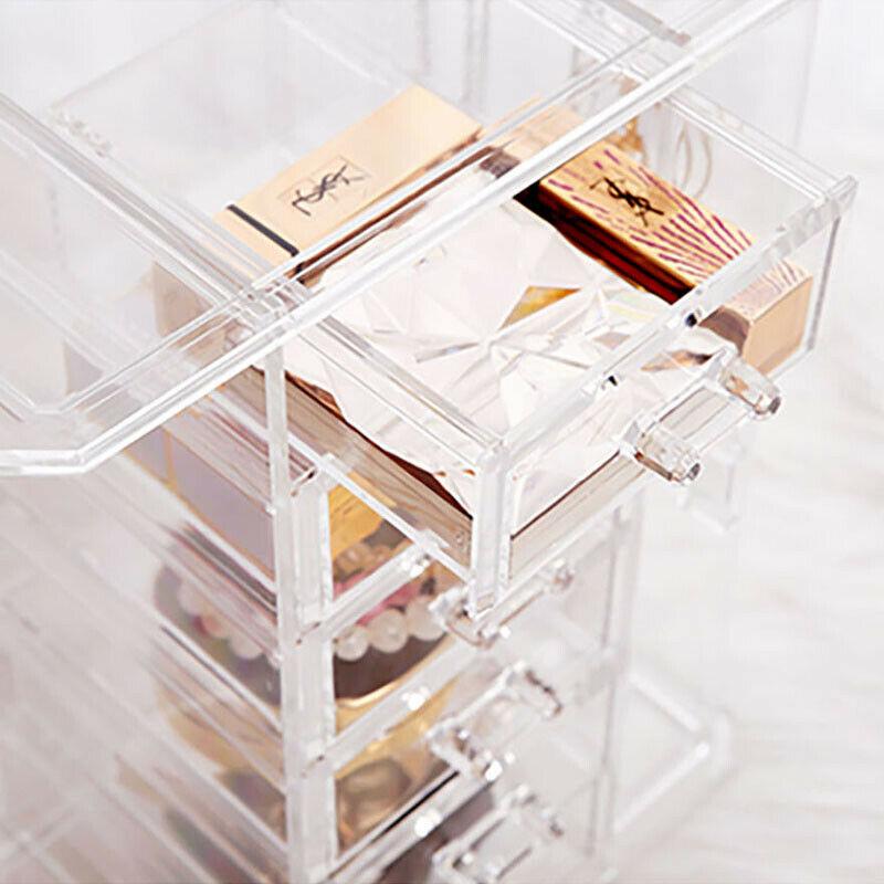 Transparent Acrylic Lipstick Jewelry Storage Box Drawer