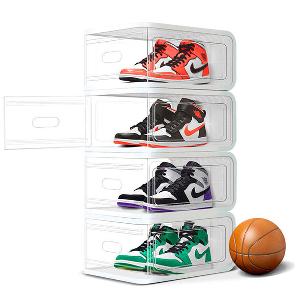 Transparent Storage Shoe Box  Display High Basketball Storage Cabinet