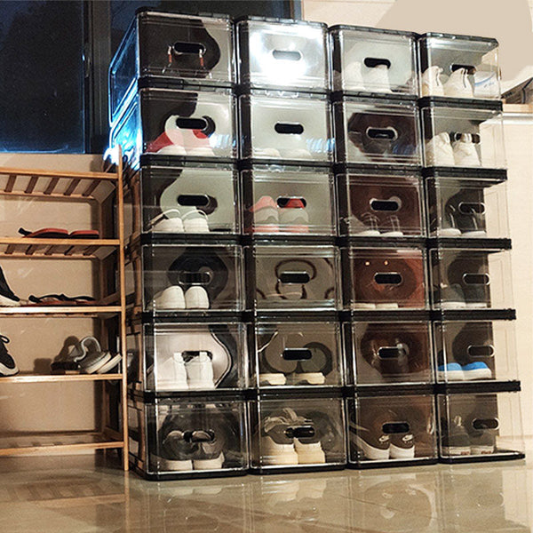 Transparent Storage Shoe Box  Display High Basketball Storage Cabinet