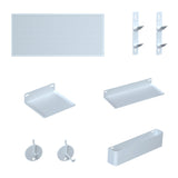 No. 5 Hole Plate Vacuum Cleaner Storage Accessories Wall Rack Iron Nordic