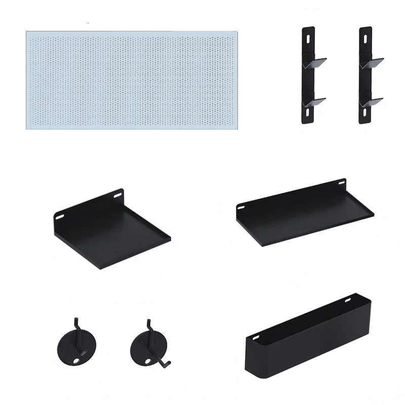 No. 5 Hole Plate Vacuum Cleaner Storage Accessories Wall Rack Iron Nordic