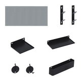 No. 5 Hole Plate Vacuum Cleaner Storage Accessories Wall Rack Iron Nordic