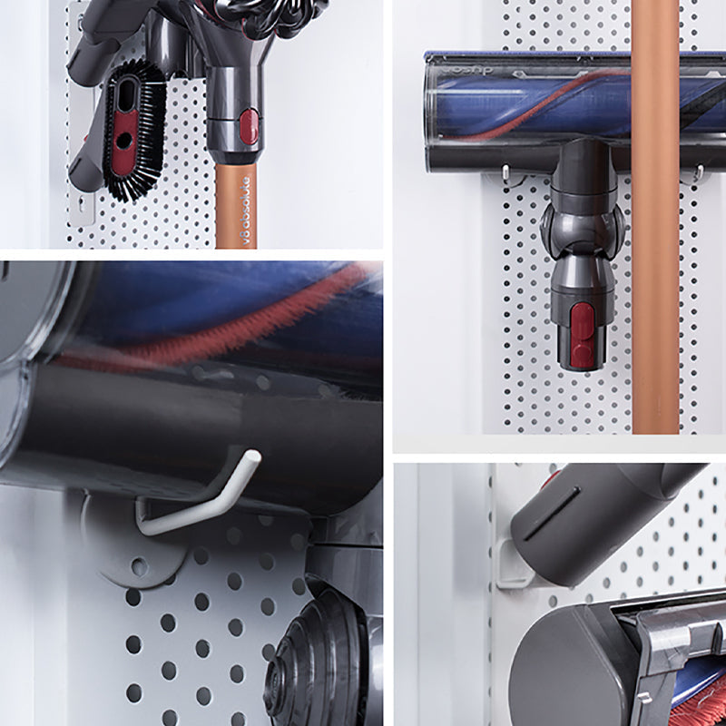 No. 5 Hole Plate Vacuum Cleaner Storage Accessories Wall Rack Iron Nordic