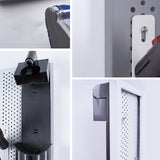 No. 5 Hole Plate Vacuum Cleaner Storage Accessories Wall Rack Iron Nordic