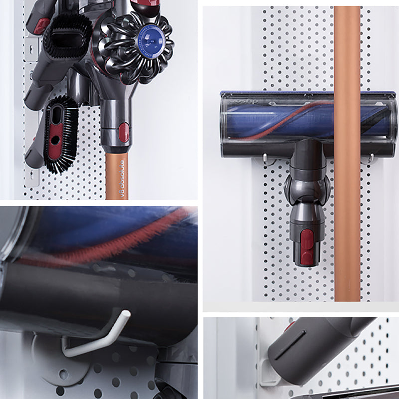 No. 3-4 Hole Plate Vacuum Cleaner Storage Accessories Wall Rack Iron Nordic