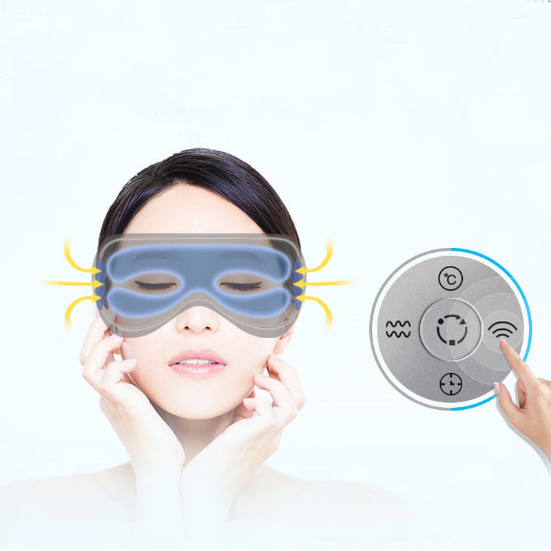 Foldable Air Pressure Eye Massager Infrared Music Heat Vibration Fatigue Care