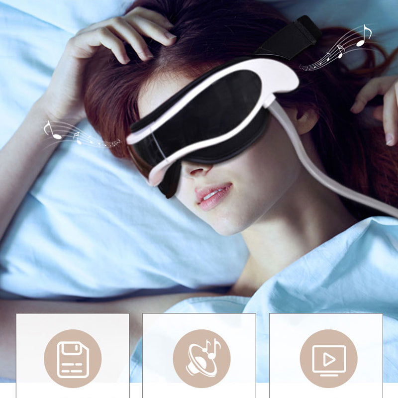 Foldable Air Pressure Eye Massager Infrared Music Heat Vibration Fatigue Care