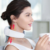 Cervical Massager Neck  Shoulder Massage Vertebral Pillow Hot Compress