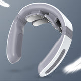 Portable Electric Neck Massager Cervical Patches Stimulator Pain Relief 4-Head