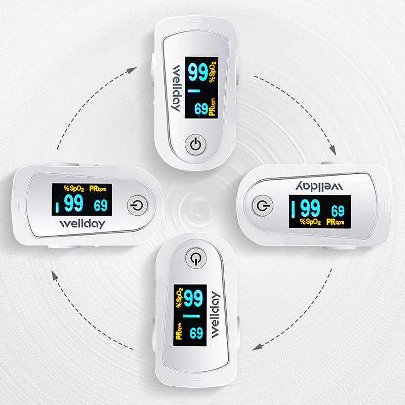 Medical Oximeter Finger Clip Blood Oxygen Detection Pulse Heart Rate Monitor
