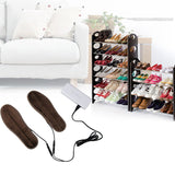 USB Rechargeable Heated Insoles Foot Warmer Heater Charging Heat Boots Shoes Pad