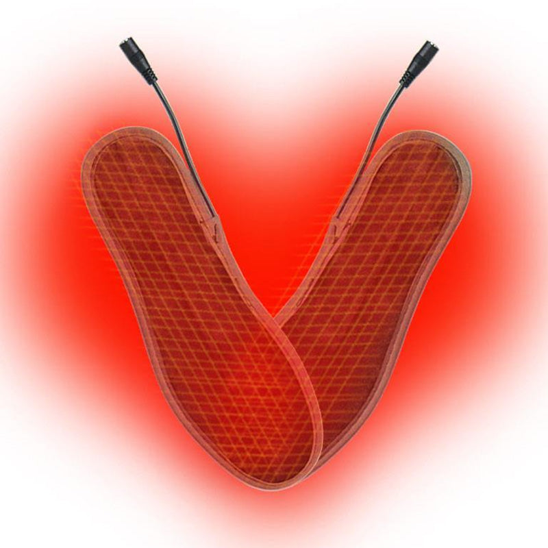 USB Rechargeable Heated Insoles Foot Warmer Heater Charging Heat Boots Shoes Pad
