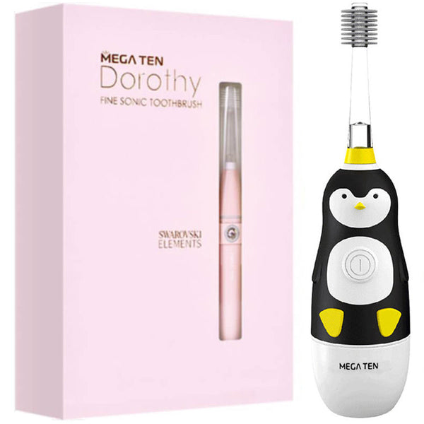 Fine Sonic Electric LED Toothbrush Family  Parent-child Pack MEGATEN Dorothy