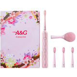 Electric Brush Head Sonic Rechargeable Toothbrush Waterproof A&G