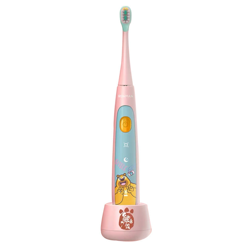 Children's Rechargeable Electric Automatic Toothbrush Sonic  Brush Silicone Head