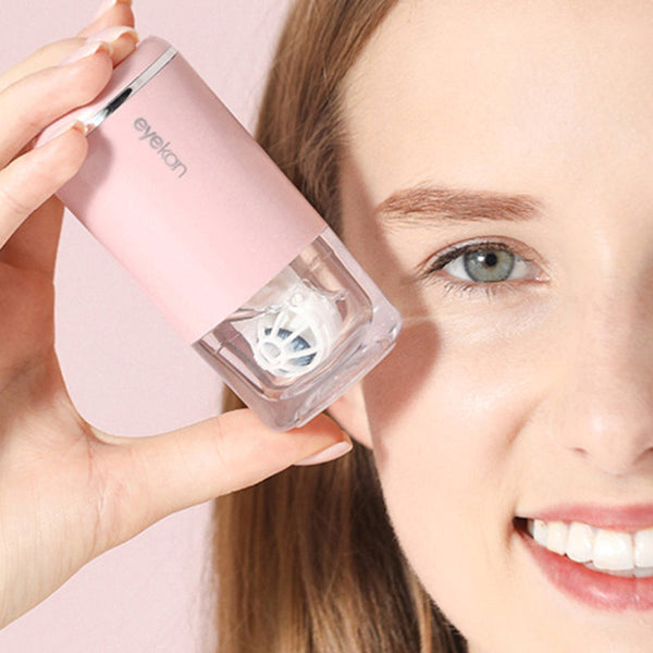 Electric Rotation Vibration Auto Contact Lens Cleaner Case Cleaning Device