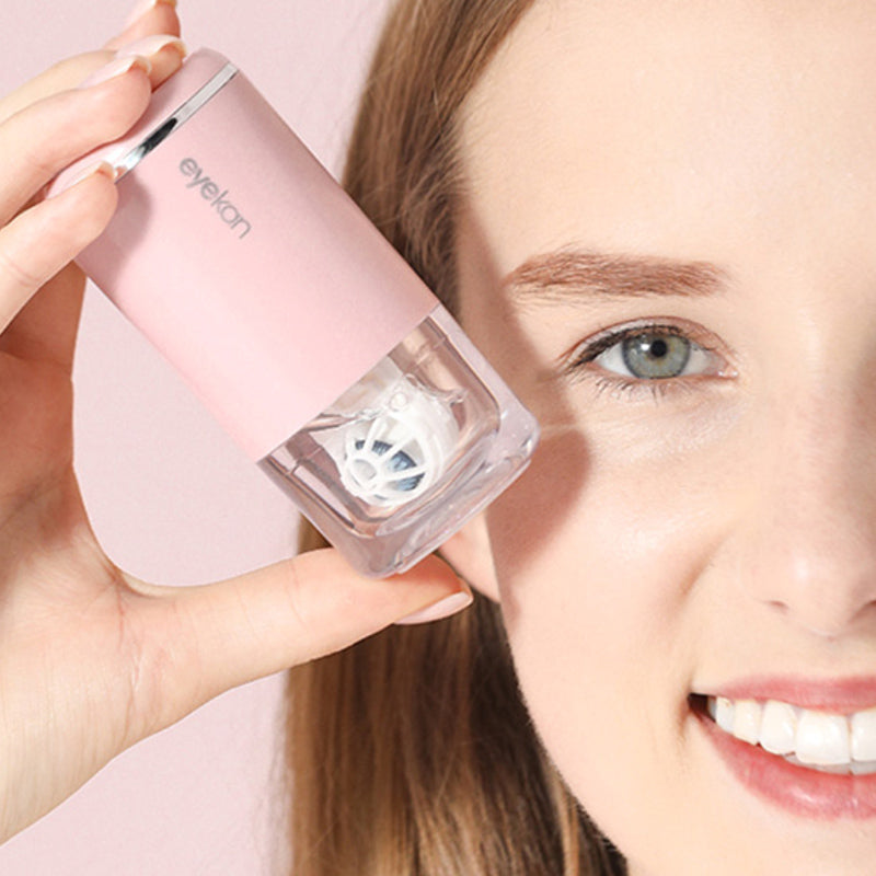 Electric Rotation Vibration Auto Contact Lens Cleaner Case Cleaning Device