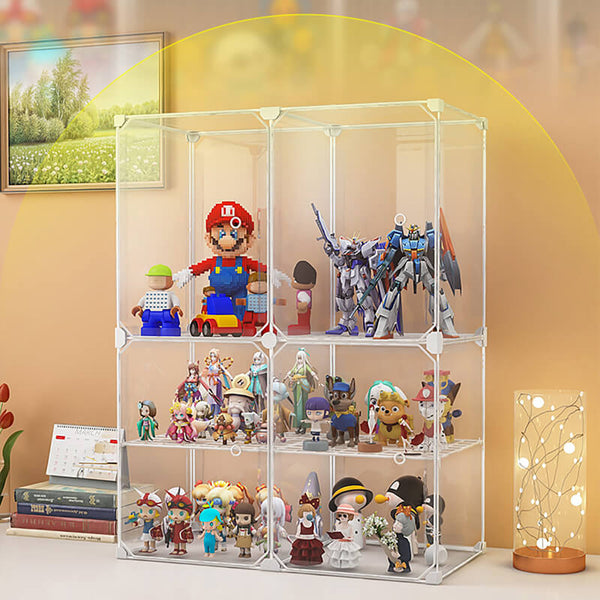 Lego Durable Sturdy Stackable Display Box Collection Transparent Storage