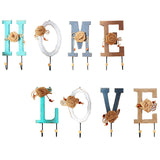 Creative Letter Hook Coat Porch Door Rack Wall Hanger Clothing Room Decoration