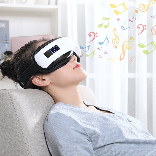Foldable Smart Electric Steam Hot Compress Eye Mask Cover Protection LCD Display