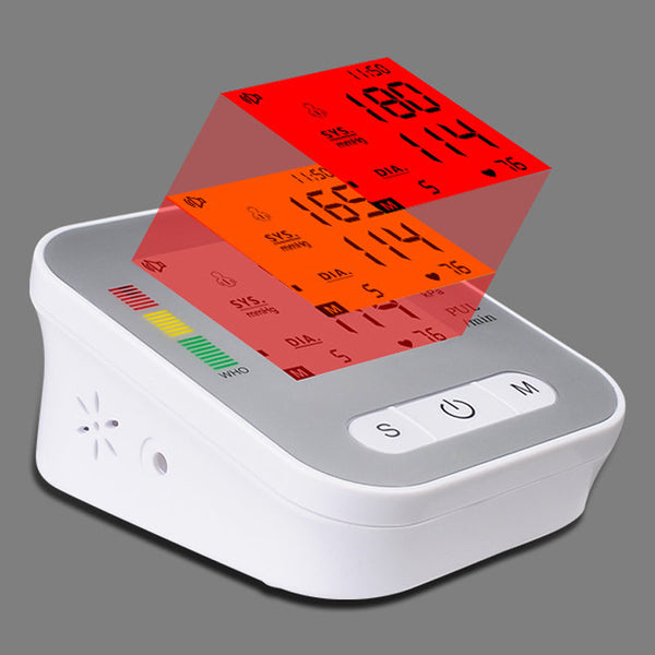 Digital Electronic Sphygmomanometer Blood Pressure Monitor Upper Arm Measurement