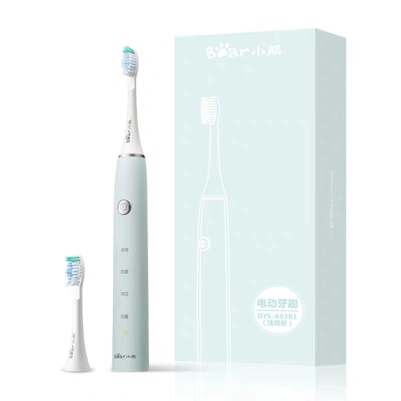 Portable Travel Electric Adult Toothbrush Rechargeable Sonic Vibration BEAR
