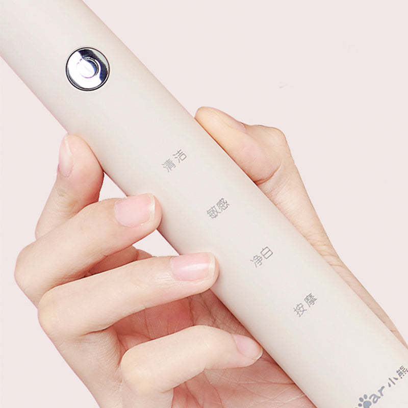 Portable Travel Electric Adult Toothbrush Rechargeable Sonic Vibration BEAR