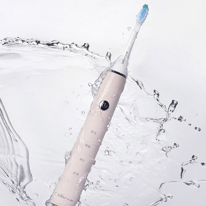 Portable Travel Electric Adult Toothbrush Rechargeable Sonic Vibration BEAR