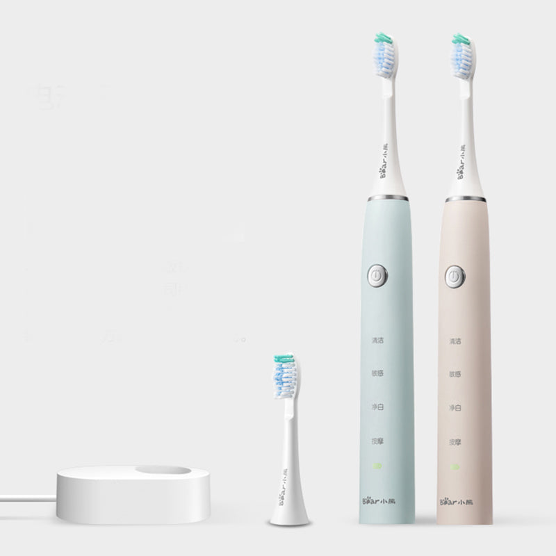 Portable Travel Electric Adult Toothbrush Rechargeable Sonic Vibration BEAR