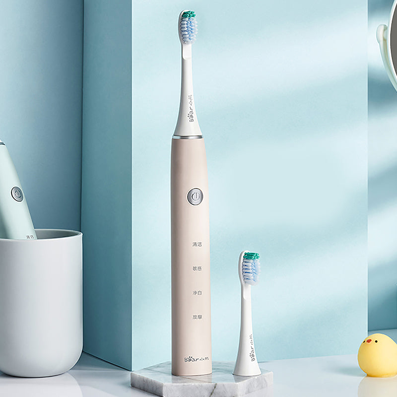 Portable Travel Electric Adult Toothbrush Rechargeable Sonic Vibration BEAR