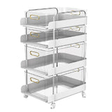 Multi-layer Storage Trolley Movable Home Multi-functional Trolley Storage Rack