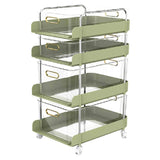 Multi-layer Storage Trolley Movable Home Multi-functional Trolley Storage Rack