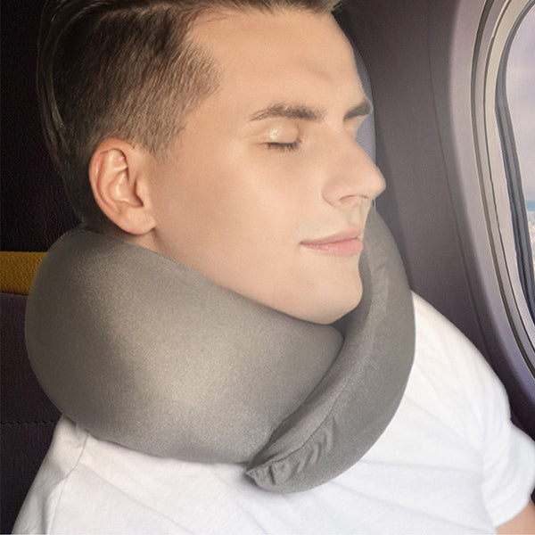 Travel Portable Sleep Cushion Neck Support Snail Pillow Washable Fabric