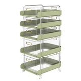 Multi-layer Storage Trolley Movable Home Multi-functional Trolley Storage Rack