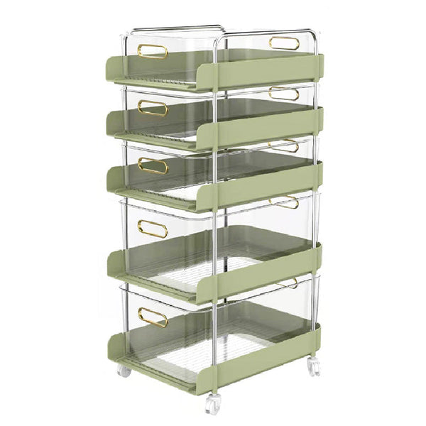 Multi-layer Storage Trolley Movable Home Multi-functional Trolley Storage Rack