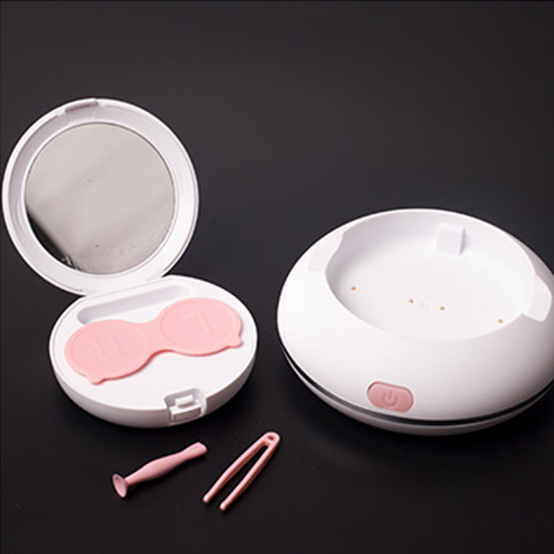 Electric Contact Lens Cleaner Automatic Washer Protein Removal Storage Box 3N