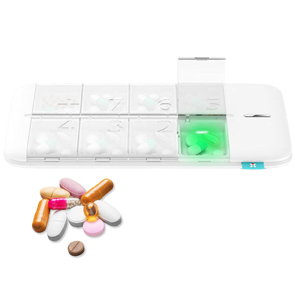 Portable Medication Reminder Timer Timed Alarm Medicine Pills Box