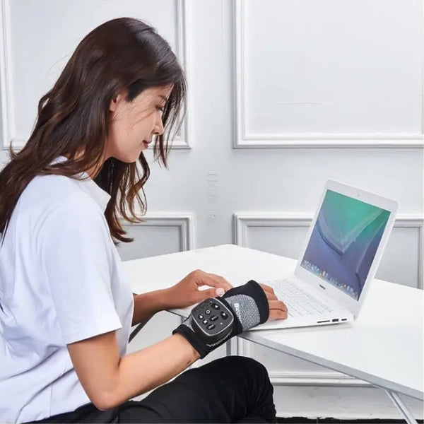 Electric Wrist Massager Adjustable Air Pressure Vibration Pain Relief Therapy