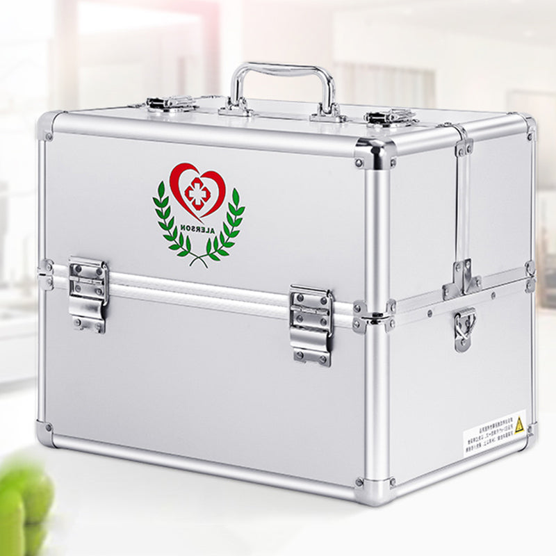 Multi-layer Aluminum Double-opening Medicine Box Medical Kit Emergency First Aid