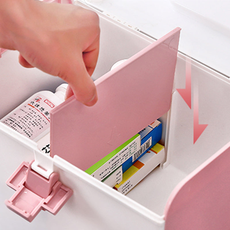 Medicine First Aid Kit Emergency Drug Home Medical Storage Plastic Dustproof Box