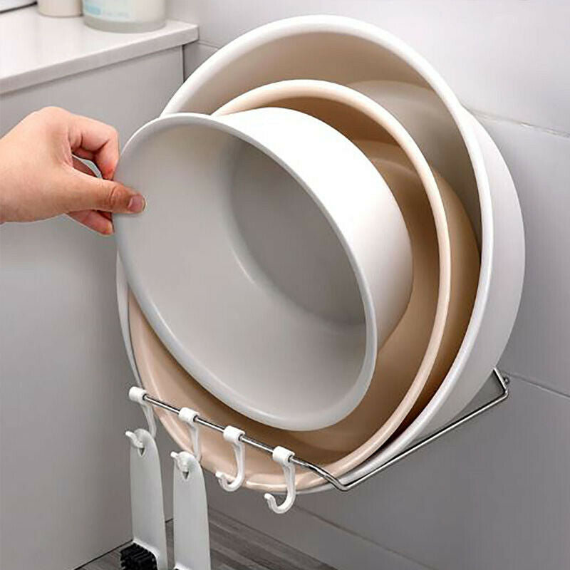 Punch-free Wall Hanging Bathroom Basin Storage Rack