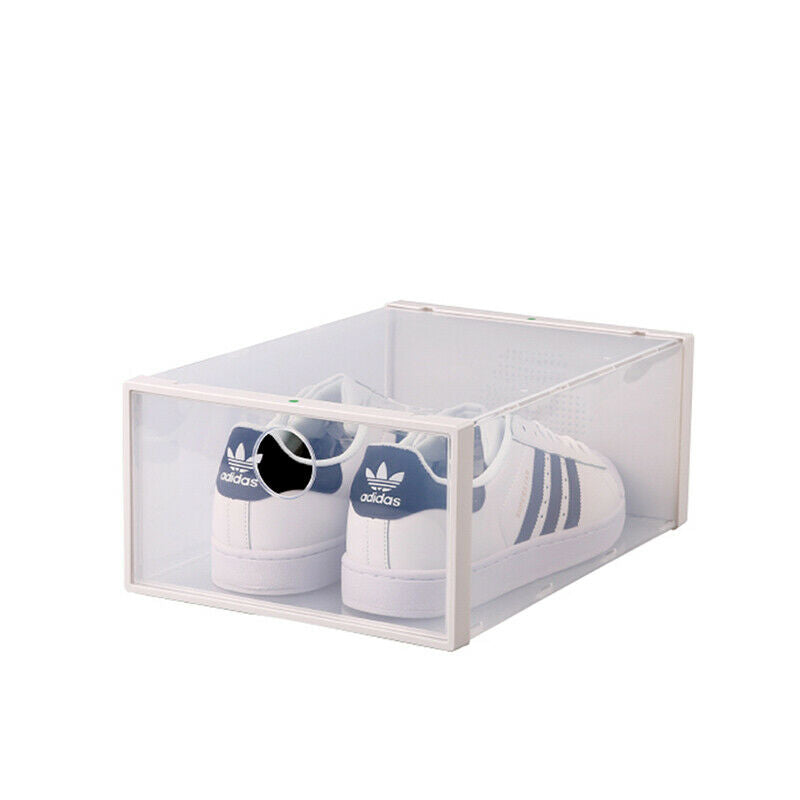 6 Pcs All Transparent Plastic Shoe Storage Box
