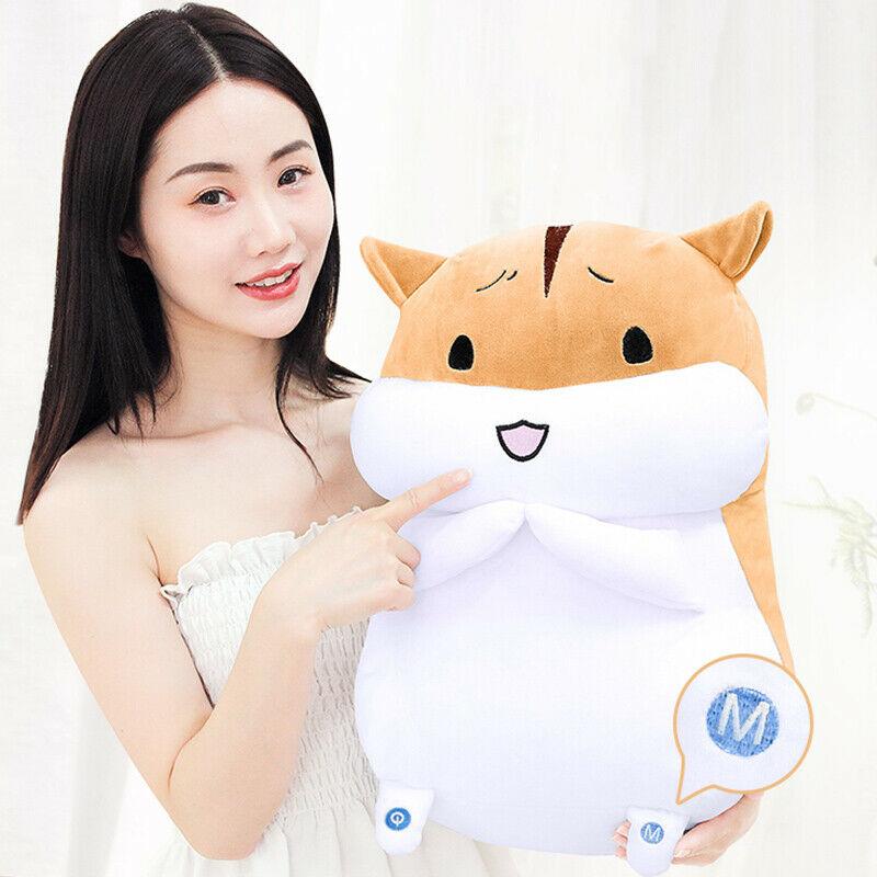 Youmeiqi cs002 Gift Electric Heated Back Seat Massager Cushion Chair Massage Cute Hamster Plush Toys