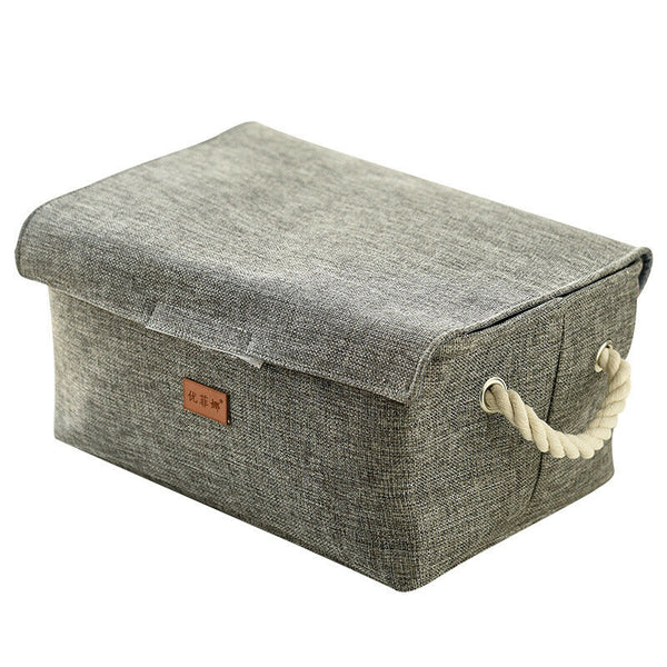 Oufina Cotton Storage Box Cloth Basket Underwear