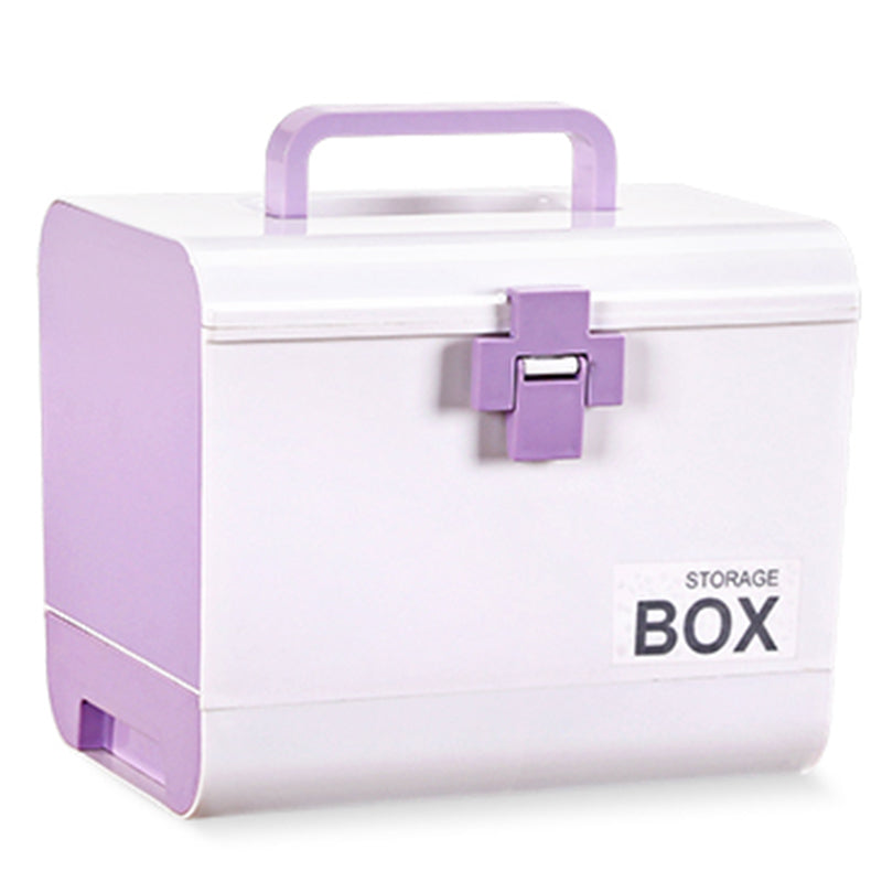 Medicine First Aid Kit Emergency Drug Home Medical Storage Plastic Dustproof Box