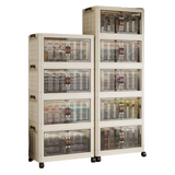 Large Capacity Multifunction Folding Storage Cabinet Dustproof Wardrobe Closet Organizer Easy-to-Install Storage Boxes