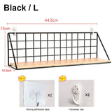 Wall Mounted Shelves Without Drilling Wood Hanging Shelf For Living Room Bedroom Storage Basket Wall Decoration Rack Organizers