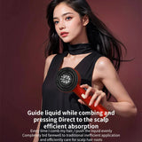3 Modes Electric Vibration Massage Comb Red Light Therapy Hair Growth Massage Scalp Brush Oil Liquid Applicator Head Massager